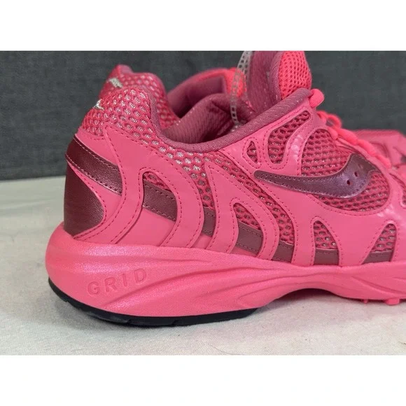 Saucony Grid‎ Azura 2000 Triple Neon Pink Rose S70774-4 Men sz 10.5 Unisex - Picture 4 of 16
